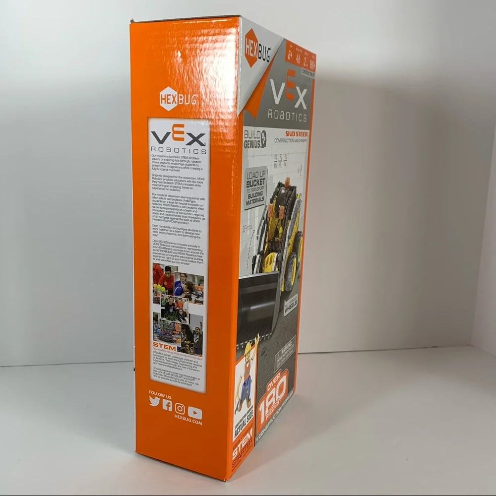 Hex Bug, Vex Robotics Skid Steer Construction building set; STEM; ages 8+